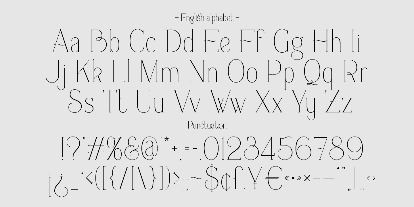 Example font Everleigh #4